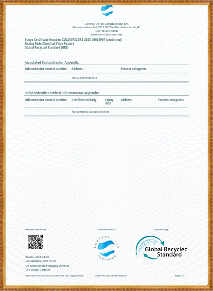 Továreň na chemické vlákna Jiaxing Fuda