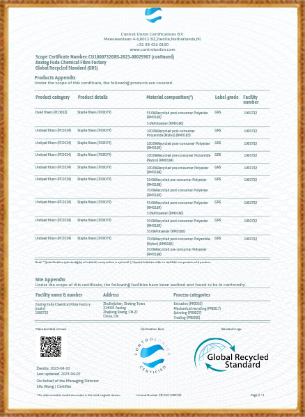 Továreň na chemické vlákna Jiaxing Fuda