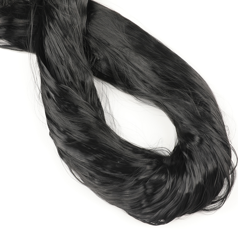 Surový čierny lesklý 3D flockovaný Nylon 66